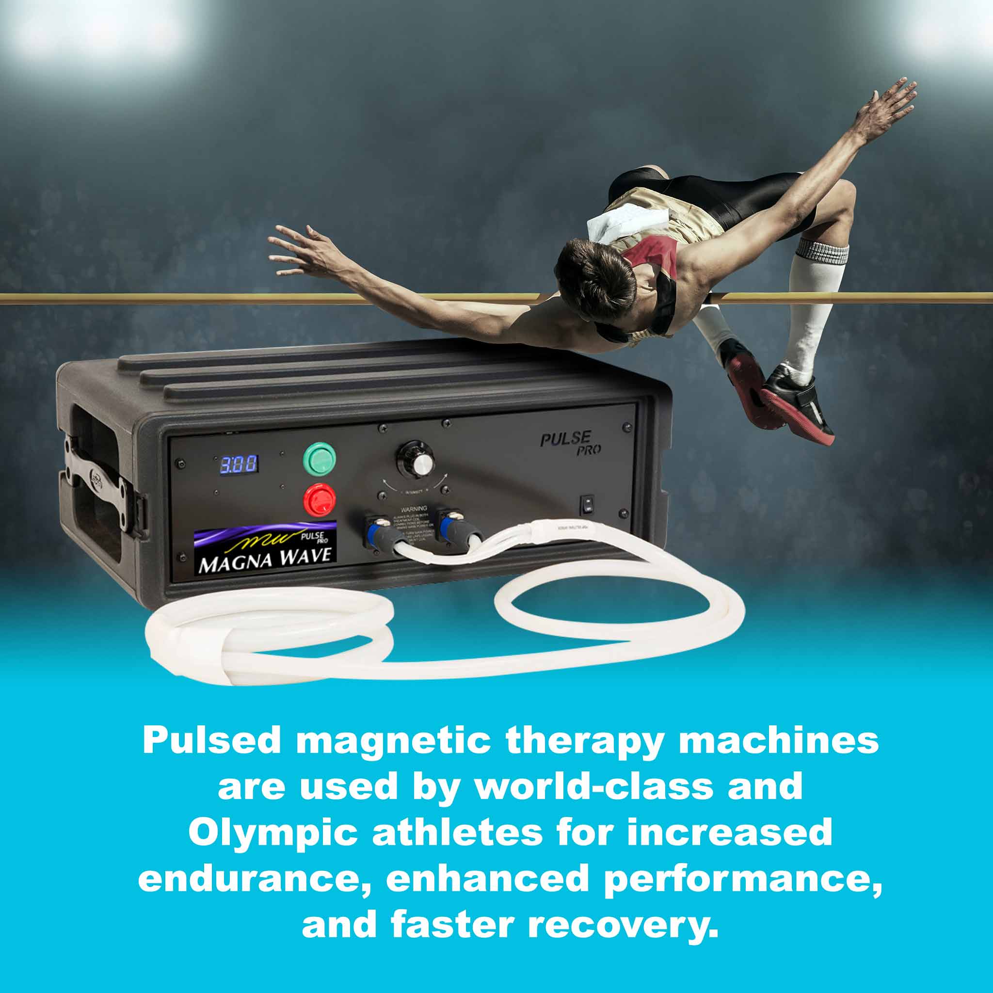 Pulsed magnetic therapy machines are used by world-class and Olympic athletes for increased endurance, enhanced performance, and faster recovery.
