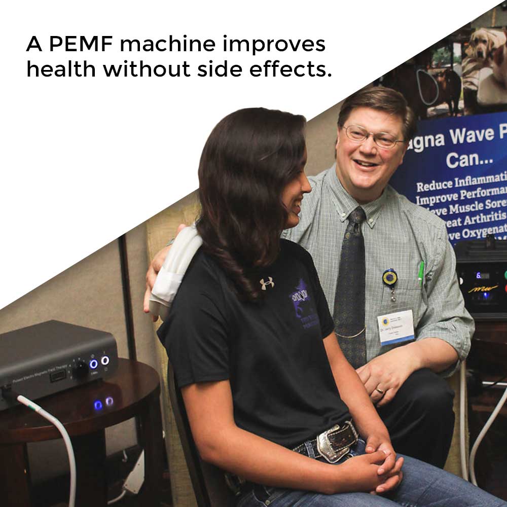 A PEMF machine improves health without side effects.