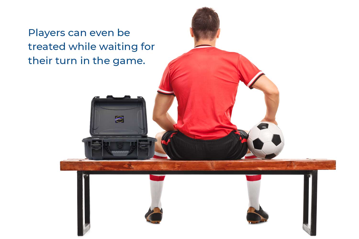 Players can even be treated while waiting for their turn in the game.