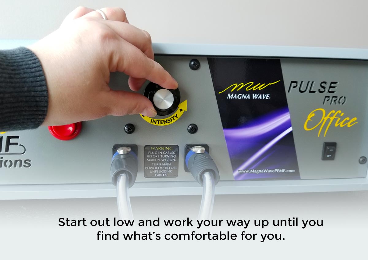 Start out low and work your way up until you find what's comfortable for you.
