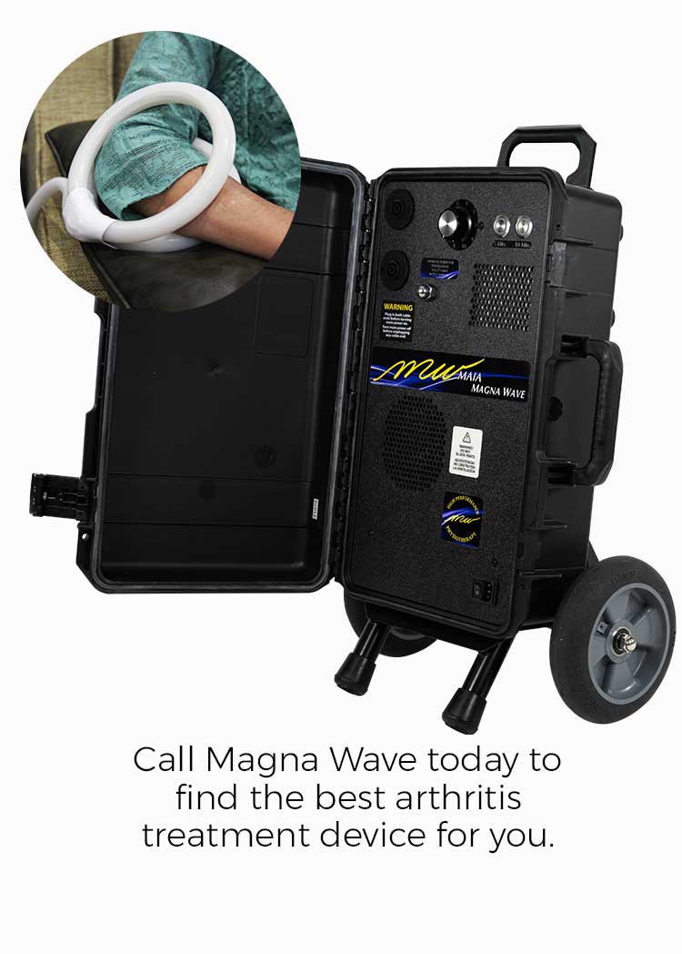 Call Magna Wave today to find the best arthritis treatment device for you.